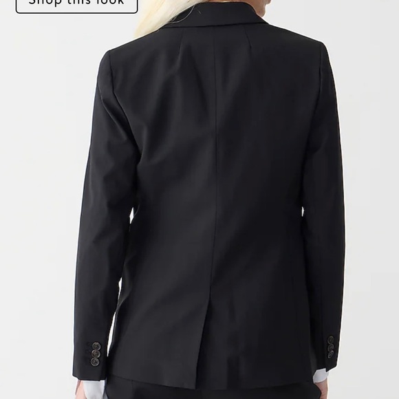 J.Crew Women’s Parke blazer black in Italian stretch black wool size 6 - Picture 2 of 7